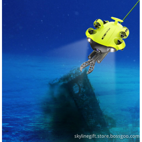 100m Deep Diving Fifish V6S Robot drone with Robtic arm for Salvage Resuce & Pipeline and ship inspect and fish farm